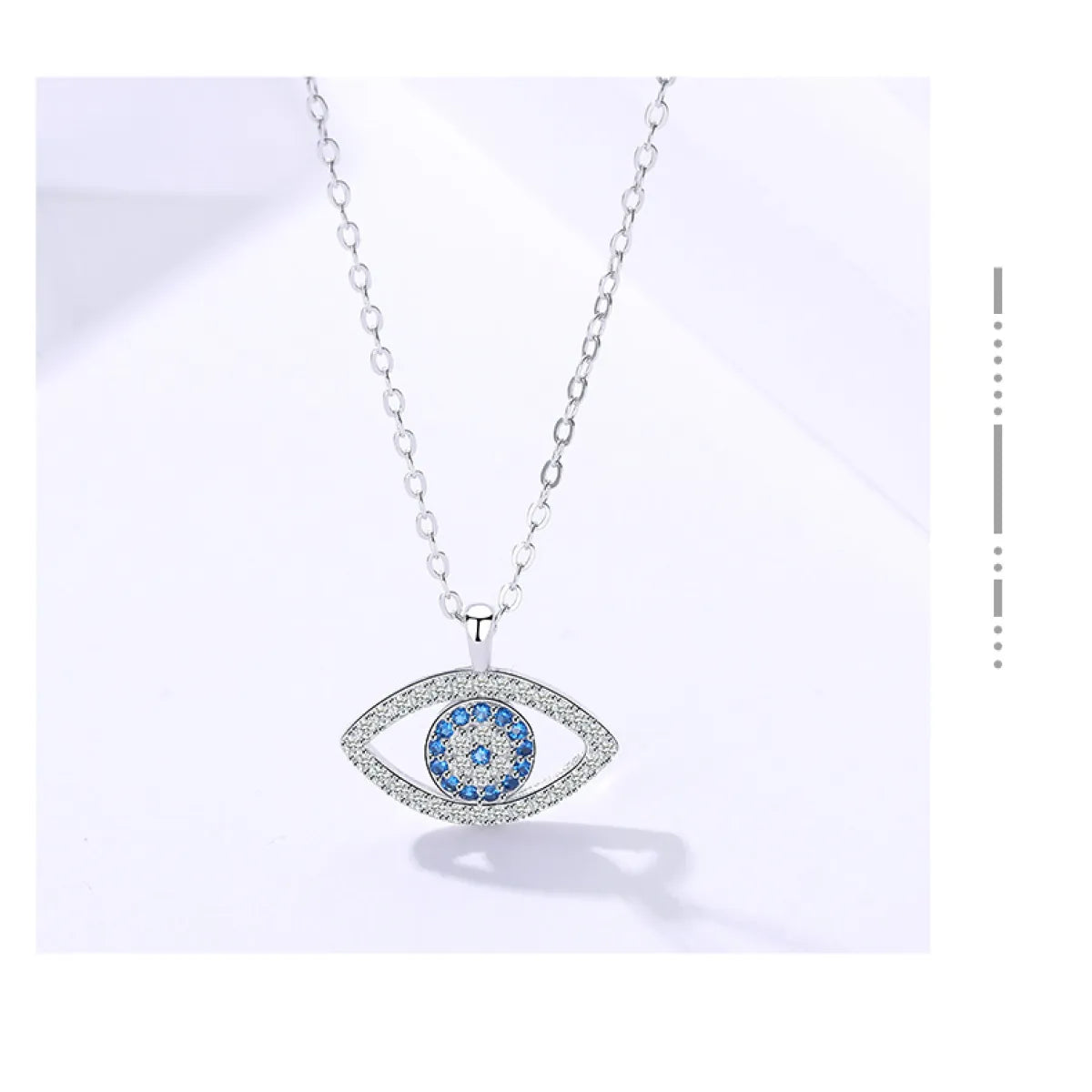 Sterling Silver Demon Eye Necklace