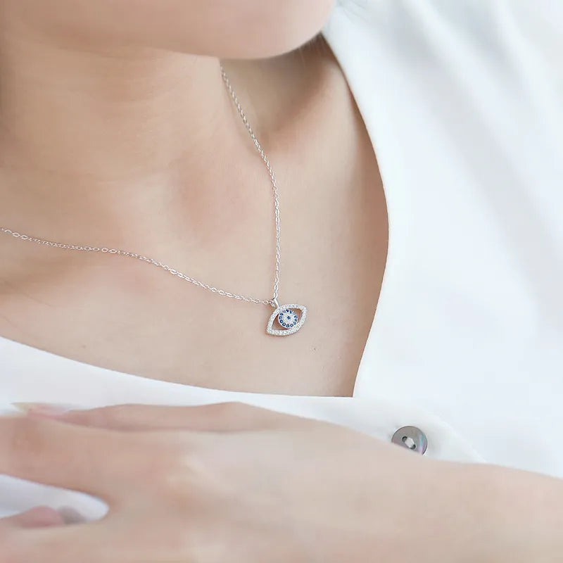 Sterling Silver Demon Eye Necklace