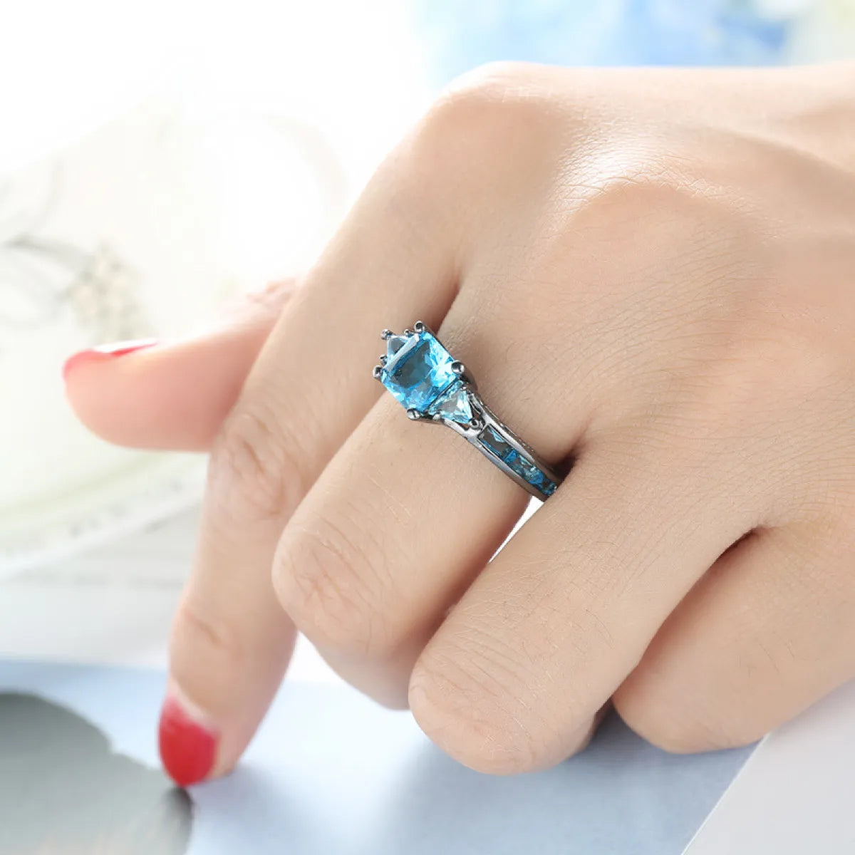 Ladies Zircon Rings Europe America