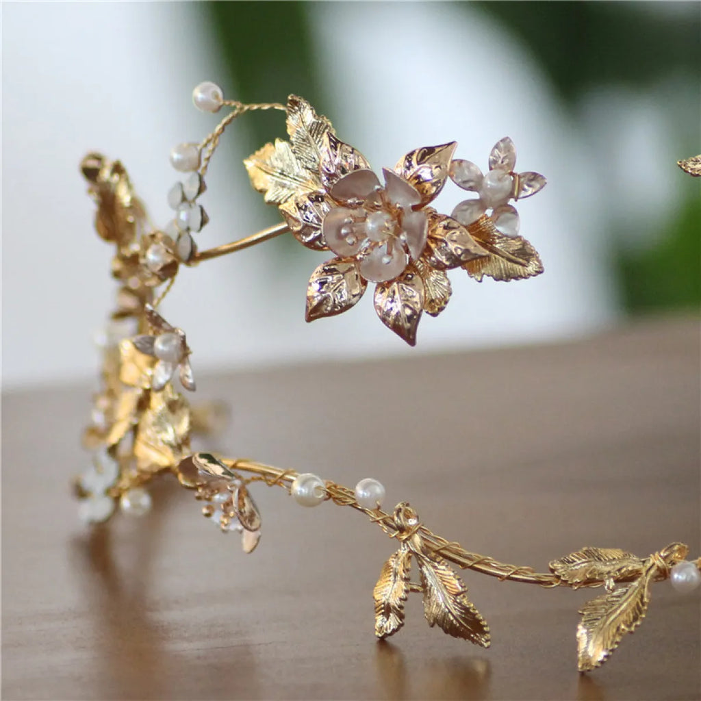 Asymmetric Handmade Bridal Head Jewelry