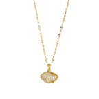 Shell Pearl Rhinestone Women’s Necklace