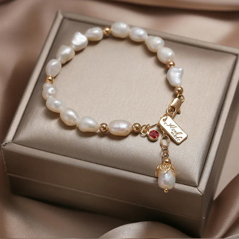 Natural Zircon Pearl Luxury Bracelet
