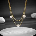 Stainless Steel Daisy Jewelry Set