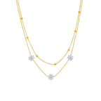 Stainless Steel Daisy Jewelry Set