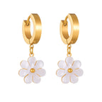 Stainless Steel Daisy Jewelry Set