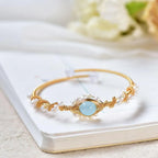 Gold Plated Pearl Cuff Bracelet