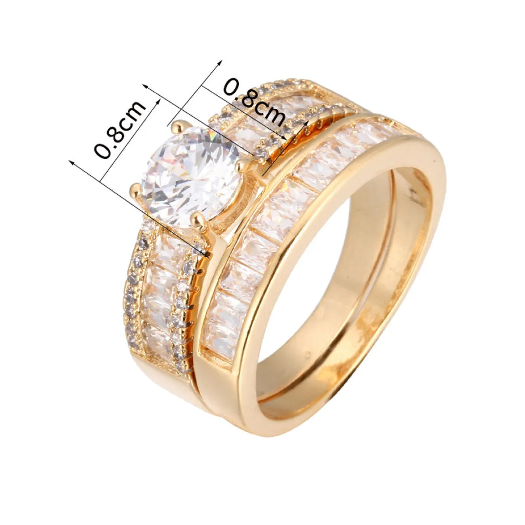 Simulated Diamond Engagement Rings