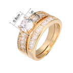 Simulated Diamond Engagement Rings