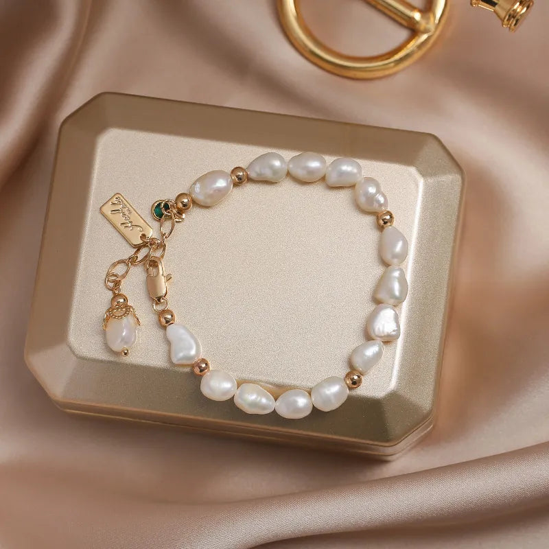 Natural Zircon Pearl Luxury Bracelet