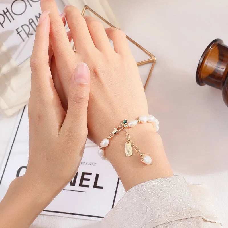 Natural Zircon Pearl Luxury Bracelet