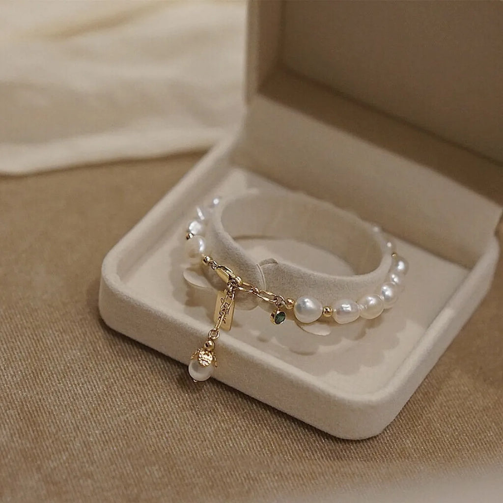 Natural Zircon Pearl Luxury Bracelet
