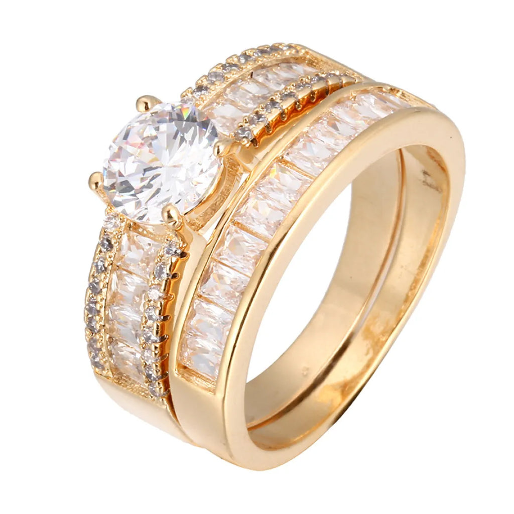 Simulated Diamond Engagement Rings