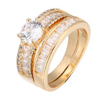 Simulated Diamond Engagement Rings